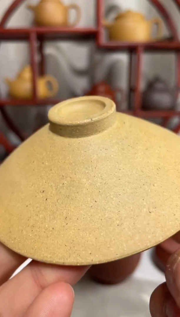 【闪购商品】紫砂茶壶微微瑕台西水塘本绿斗笠杯