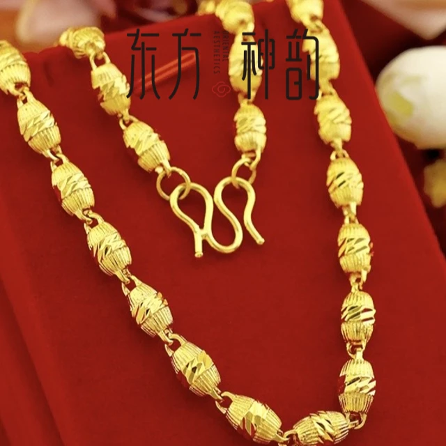 足金999东方神韵橄榄项链70克  65长【定制】