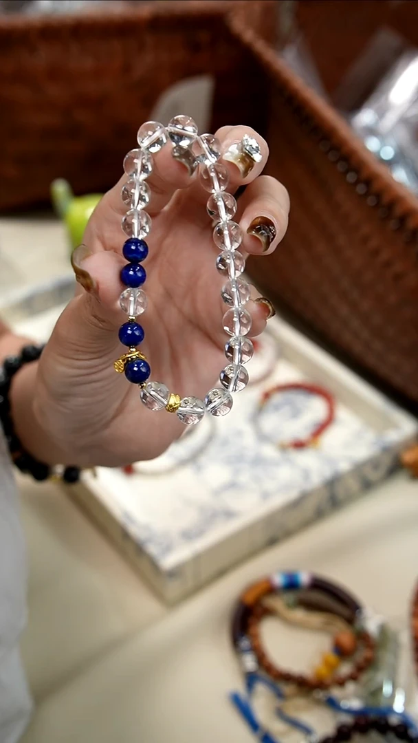 未镶嵌手链水晶孤品手串-白水晶手串