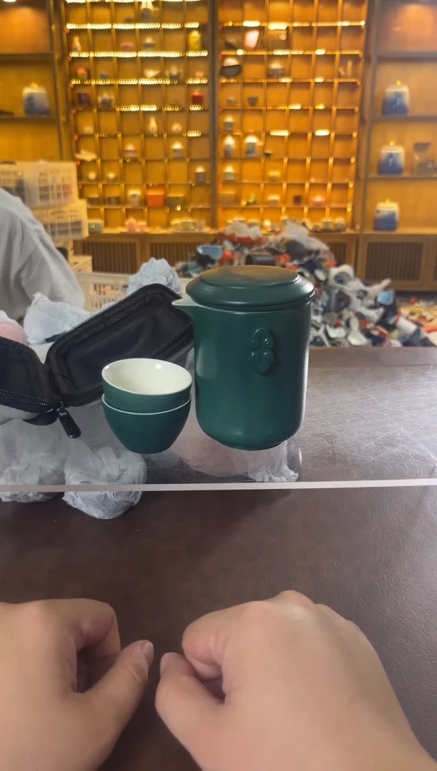 瓷片花溪陶瓷00000旅行茶具微瑕