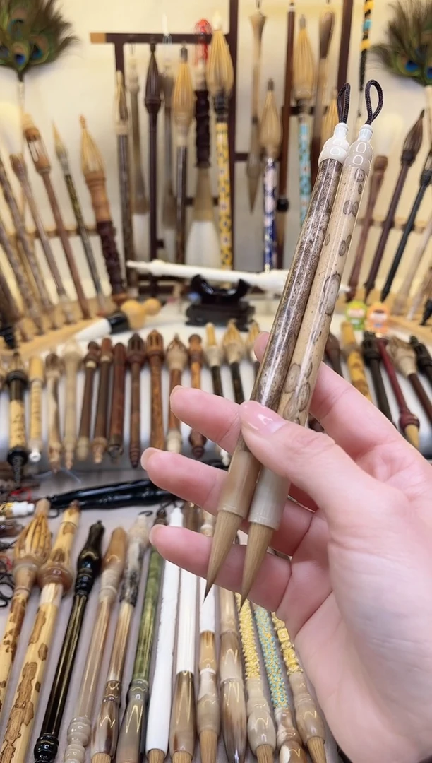 【清水试笔，拒绝蘸墨】墨琳笔庄毛笔2支