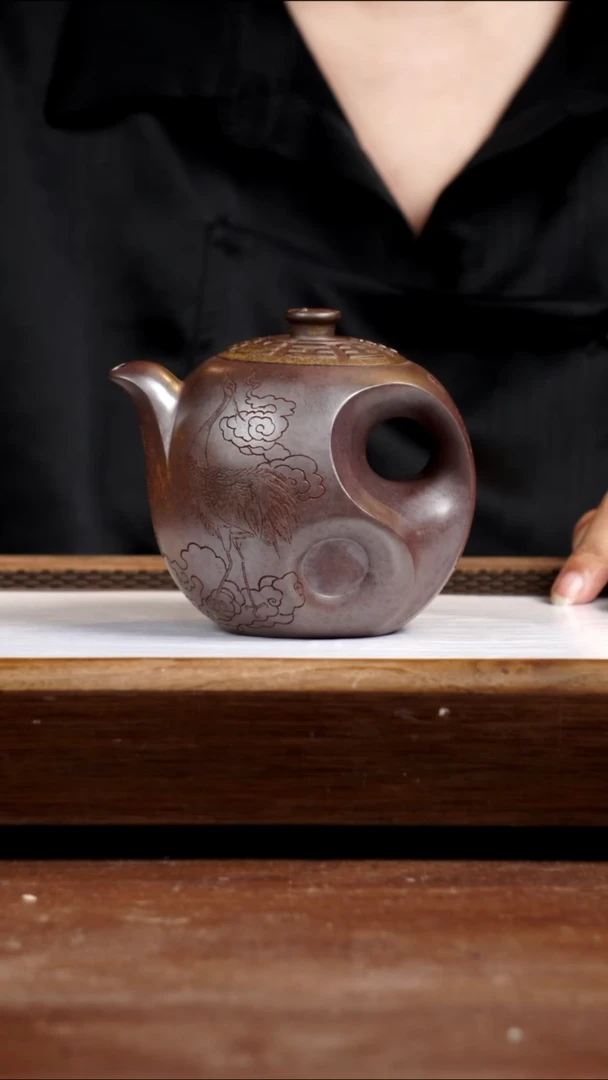 茶壶紫砂龙骨金砂太极380CC