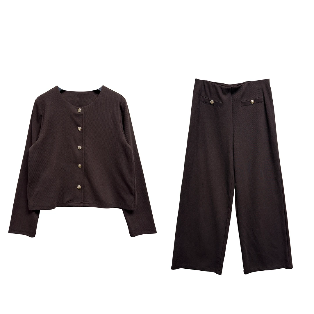 7402#休闲长袖时尚套装