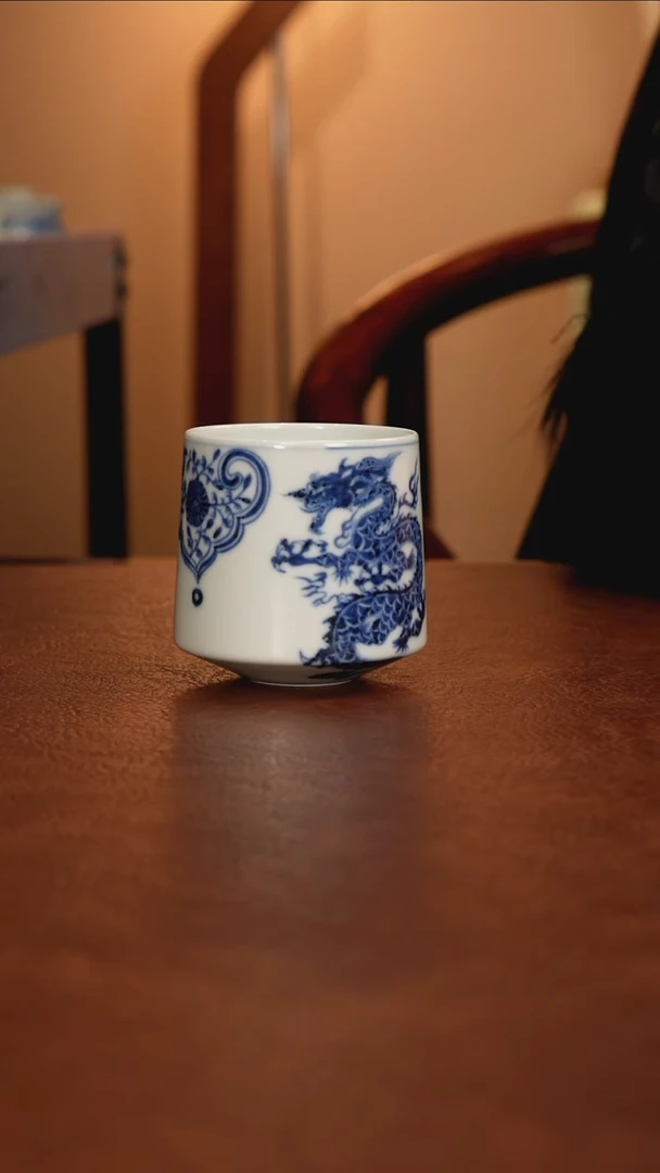 景德镇瓷器，青花瓷手绘茶具~