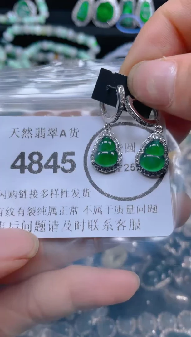 翡翠未镶嵌颈饰4845