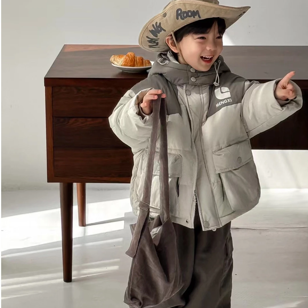 男童韩版中长款帅气外套亲子装
