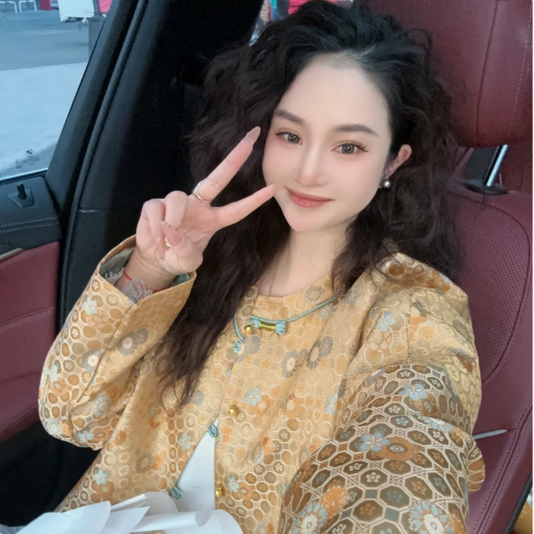 【金锦簇】2025新款中式文艺复古长袖小众外套设计感