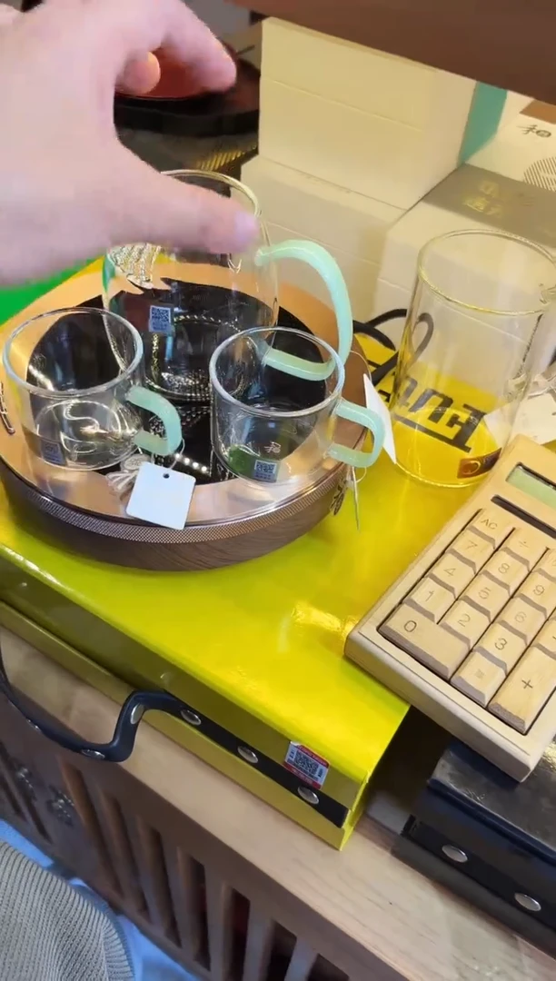 禾器/泰然茶海-月牙款/浅玉+清禾杯浅玉/一对