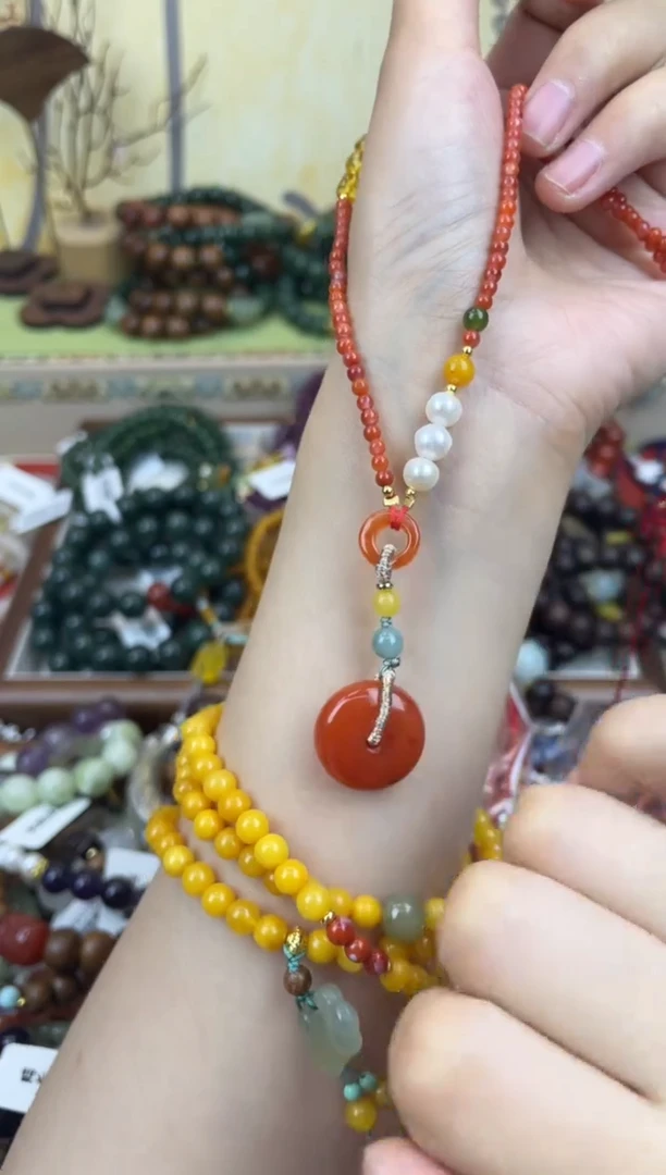 项链玛瑙未镶嵌124