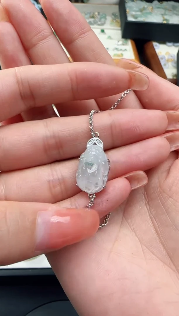 【闪购商品】翡翠颈饰银S925镶嵌TZG0118195