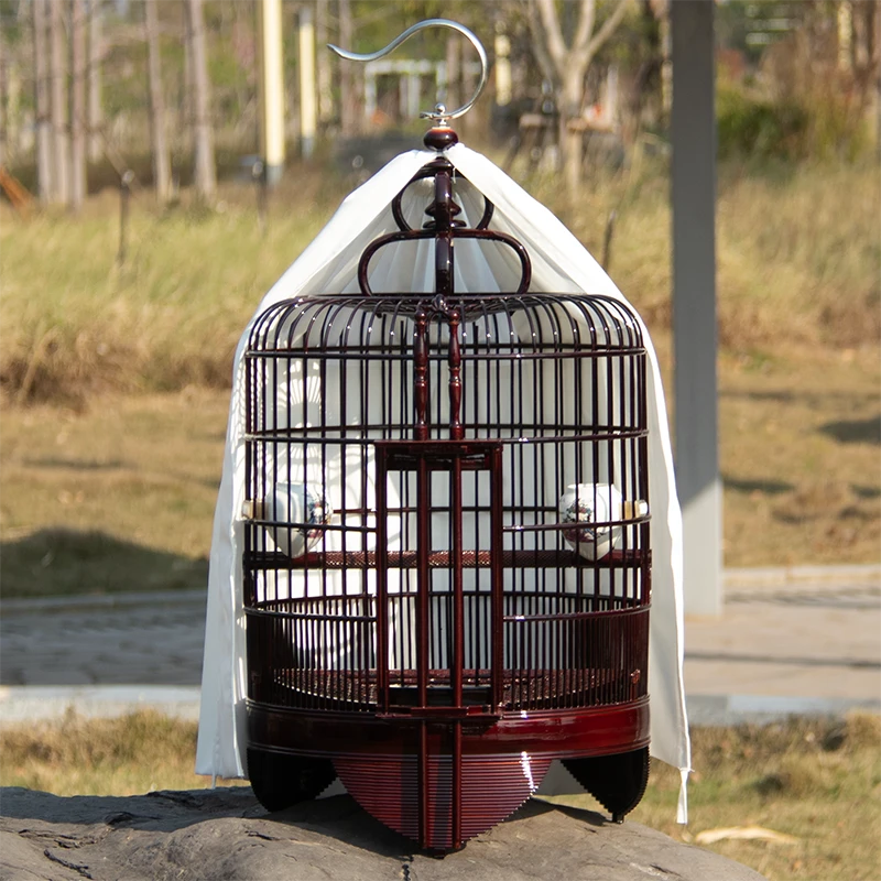 精品款四喜画眉八哥复古广笼广西底全套配件竹制鸟专用笼超大号