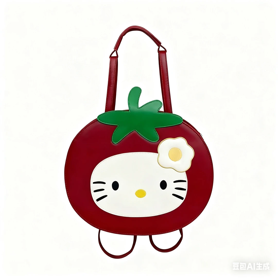 西红柿鸡蛋HelloKitty大脸包可爱卡通双肩包大容量学生日常女包