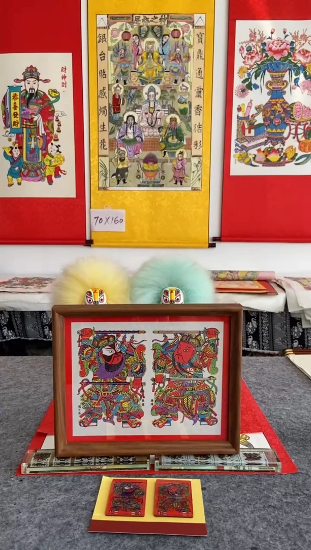 门神摆台手工制作精品