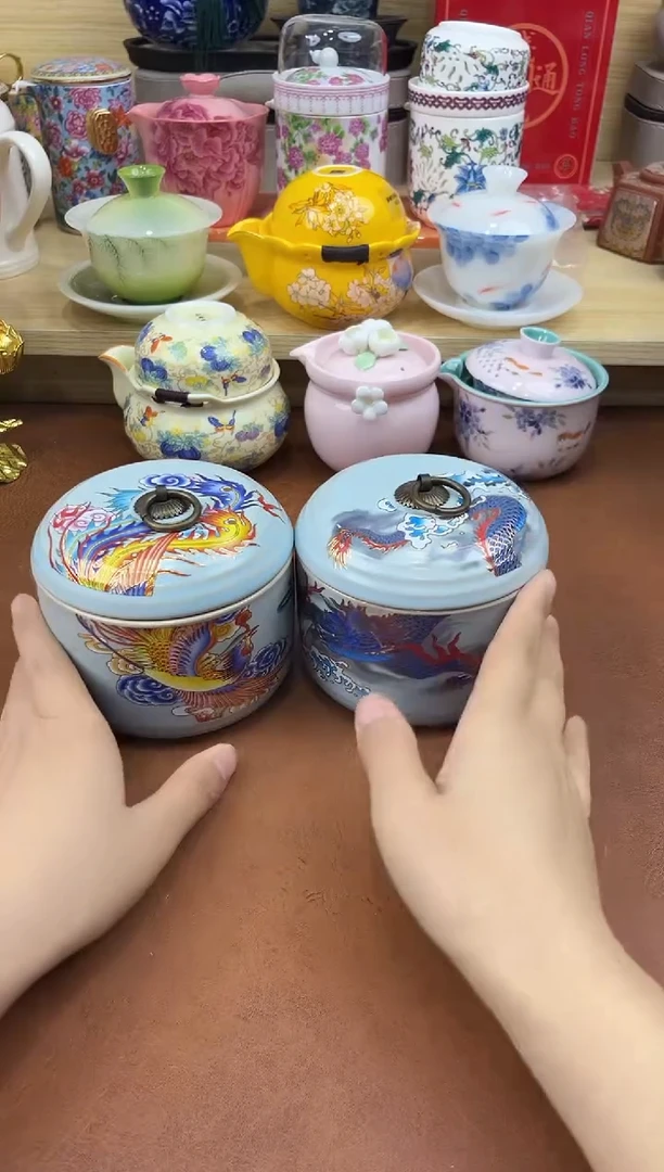 陶陶瓷茶具摆件旅行套组