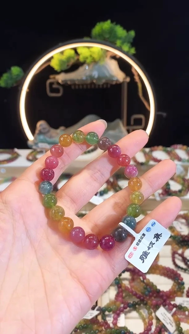 手串未镶嵌碧玺G2318素圈颜色微差