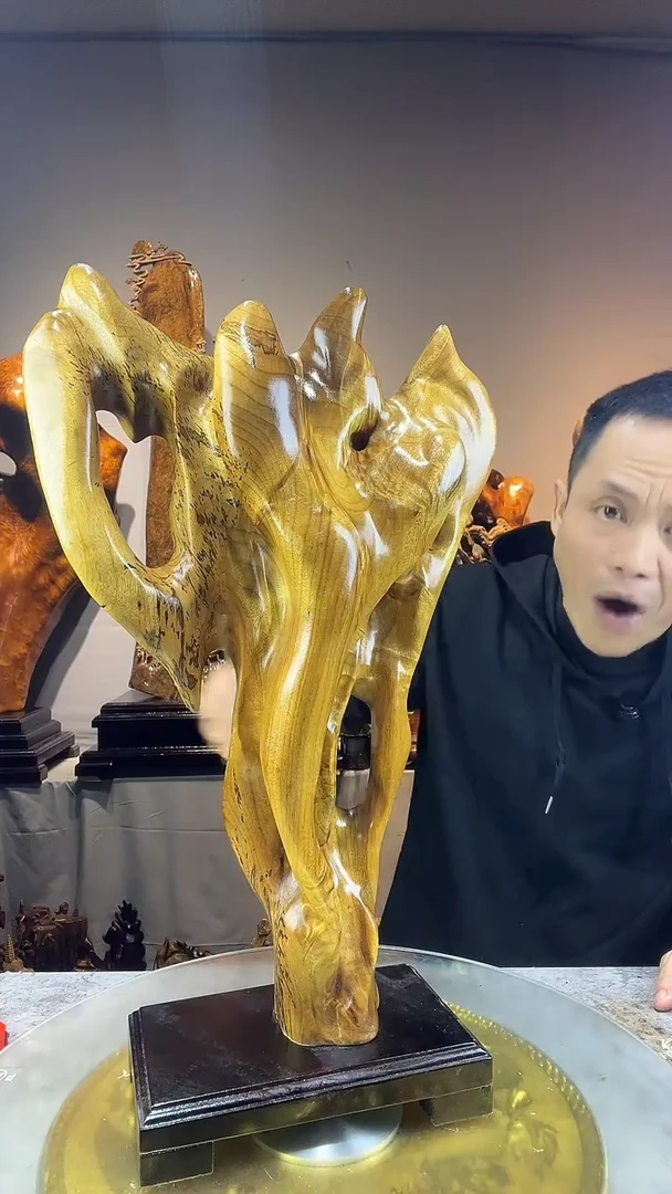 金丝楠爱****难小叶桢楠随行摆件46