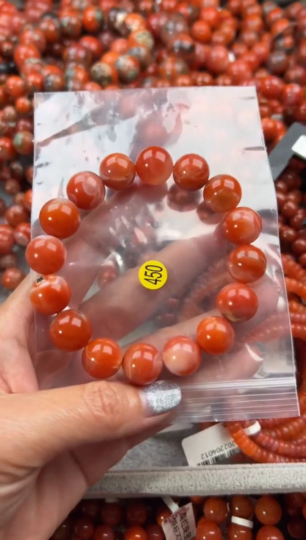 未镶嵌手串南红玛瑙13+