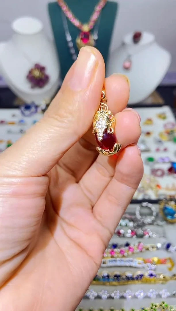 银S925镶嵌戒指烟晶121