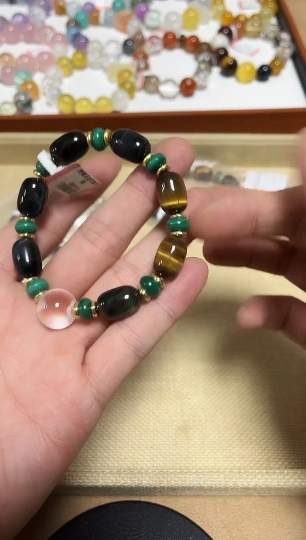 未镶嵌手链水晶21-87虎眼石手串