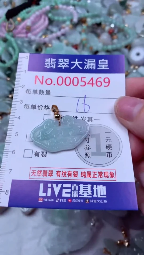 吊坠(不含链)未镶嵌翡翠5469