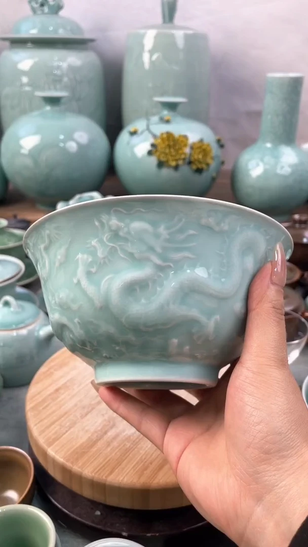 【闪购商品】特价 微瑕 慧仙青瓷