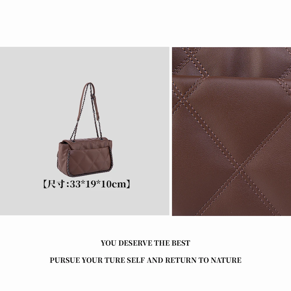 【特特甄选】QYX-98089-鹿皮棕休闲时尚女士百搭小众潮流腋下轻奢