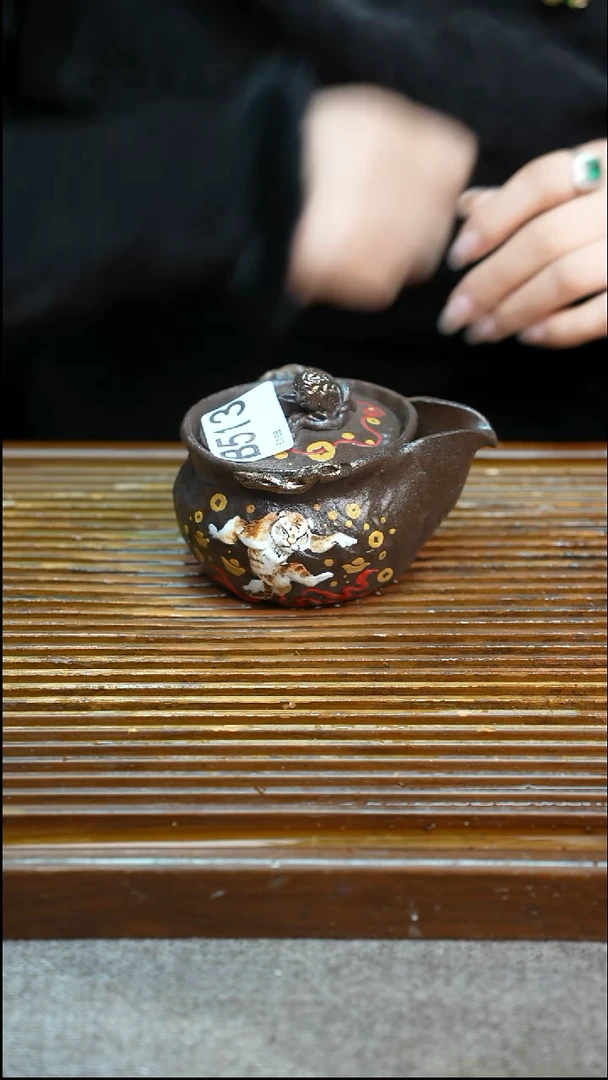万古烧粗陶手工手做茶具