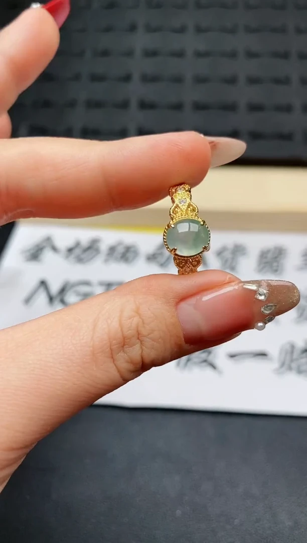 【闪购商品】翡翠戒指银S925镶嵌...........