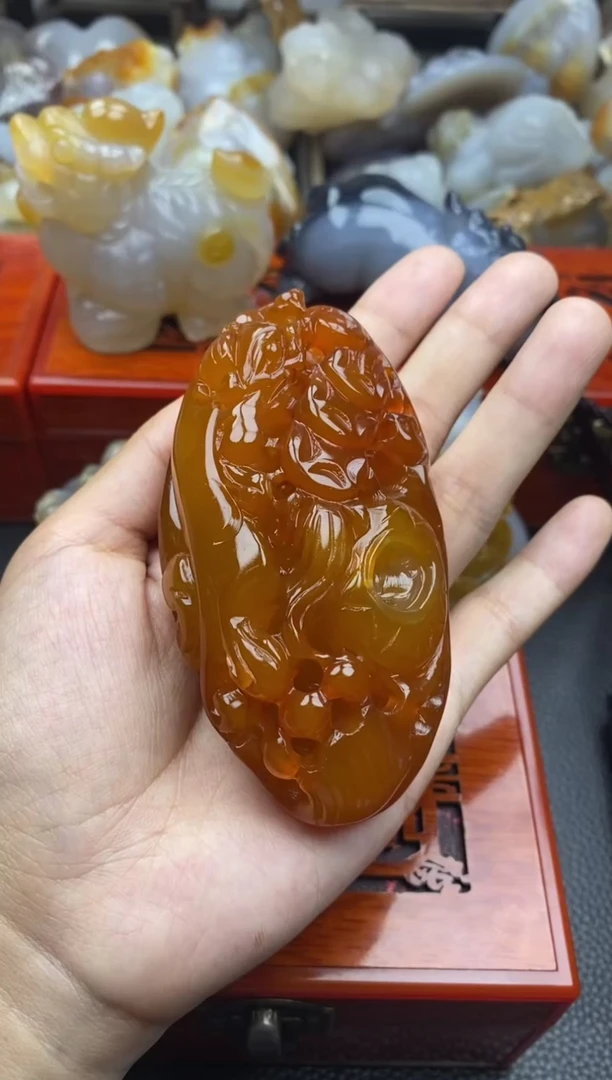 玛瑙/玉髓手把未镶嵌W**生00