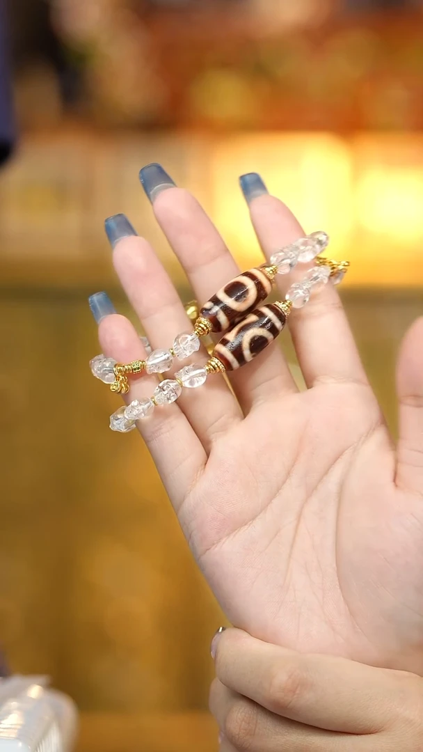 玛瑙/玉髓颈饰未镶嵌Q32777天地玛瑙手串