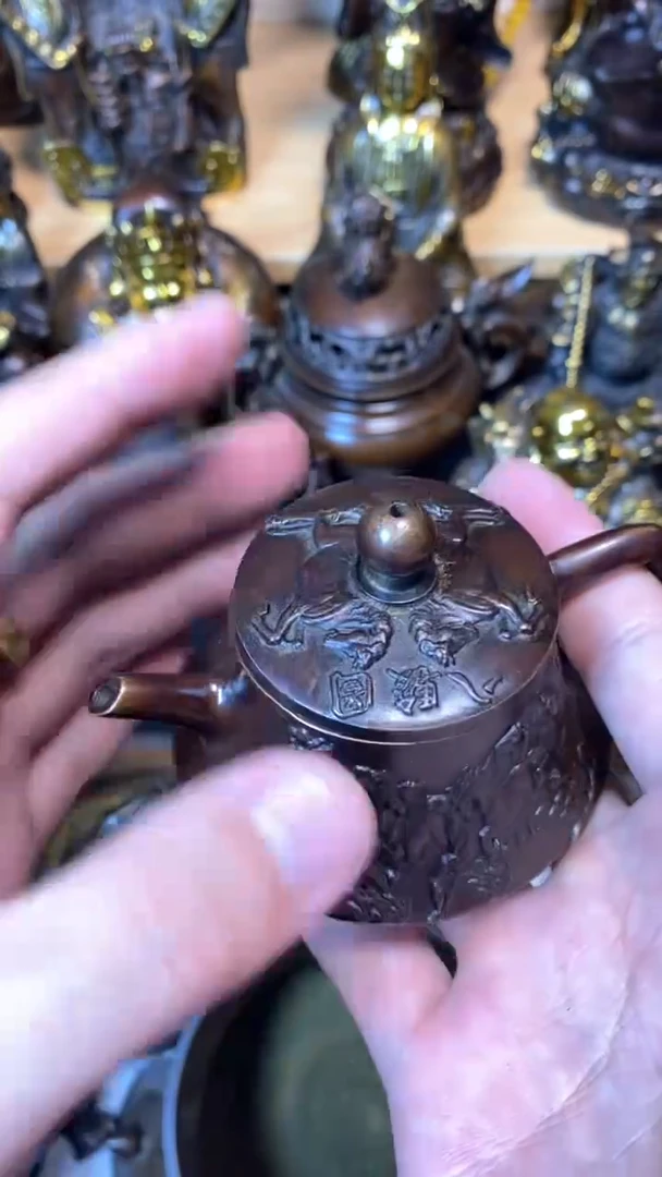 高端精品铜器铜器茶壶