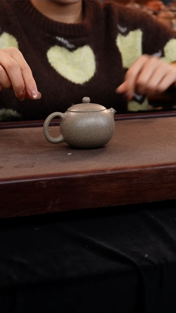 茶壶紫砂全砂青段河豚西施