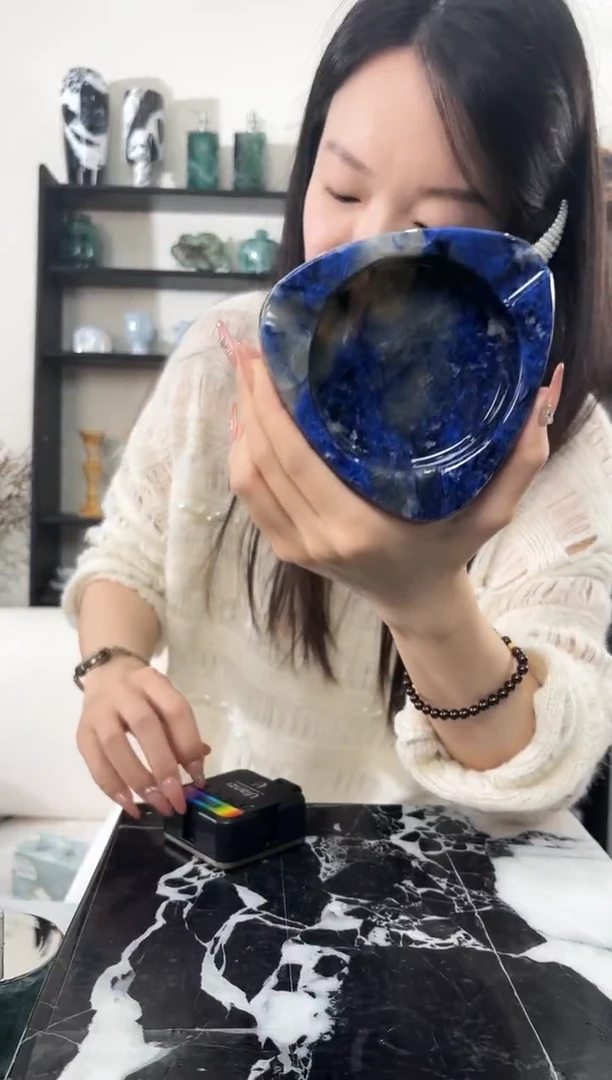 石材景泰蓝三角烟灰缸-1
