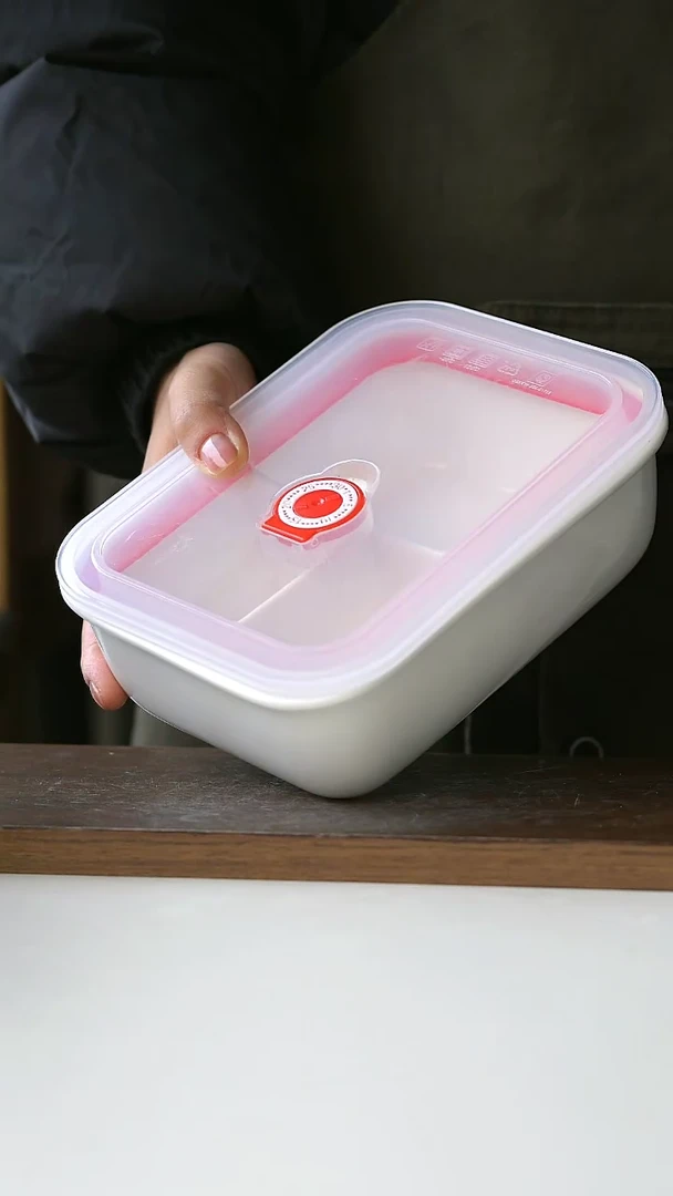 【闪购商品】陶瓷极简白三格分餐盒@4-2@