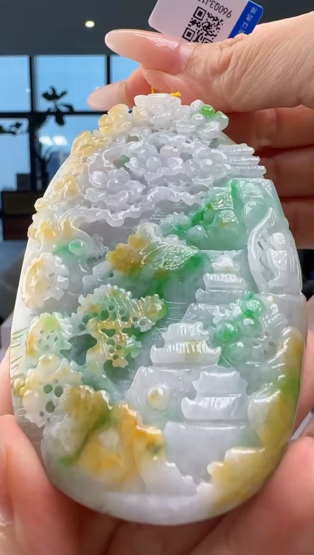 翡翠未镶嵌颈饰YJ@@960Q3J17090