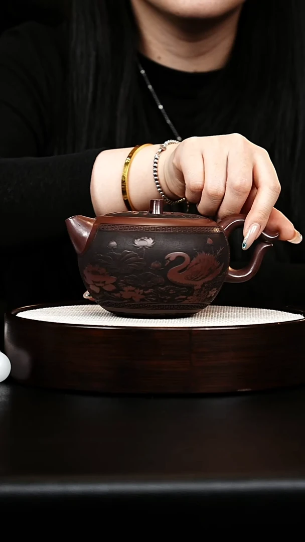 茶壶紫砂苹果壶
