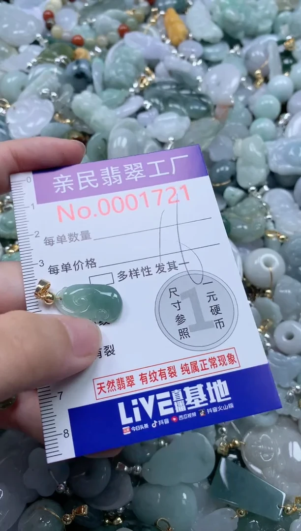 翡翠未镶嵌吊坠(不含链)1721