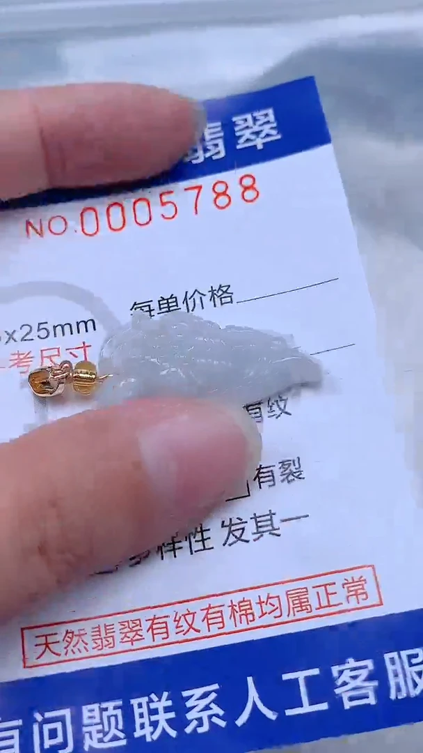 翡翠未镶嵌吊坠(不含链)1