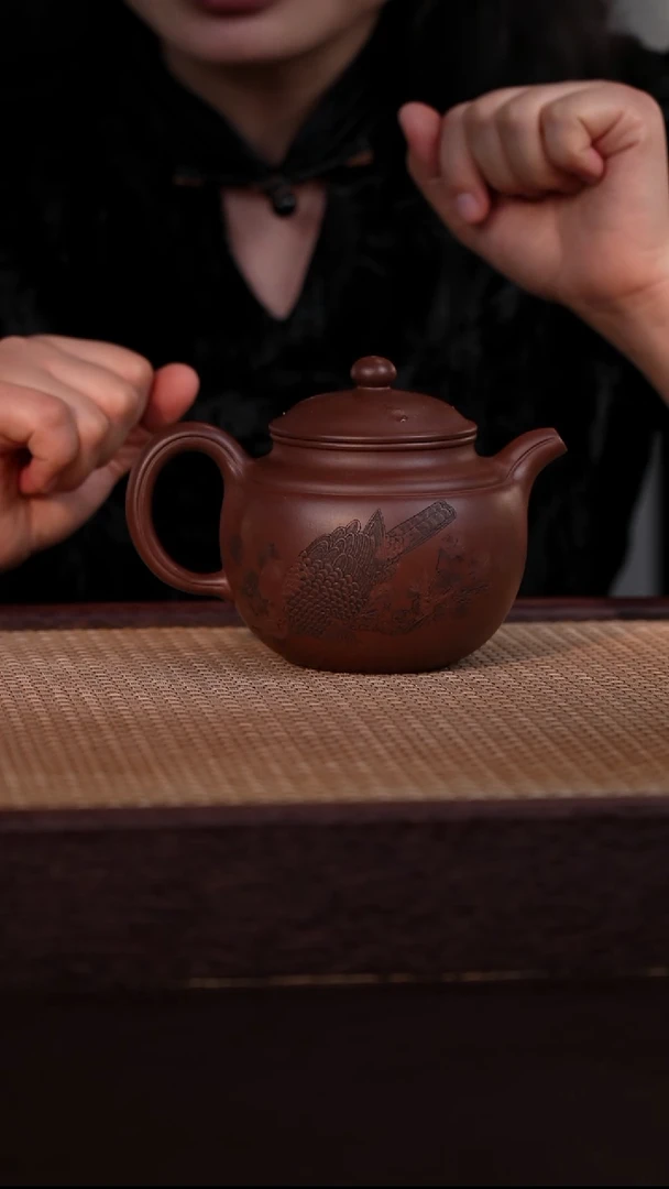茶壶紫砂紫泥 400cc