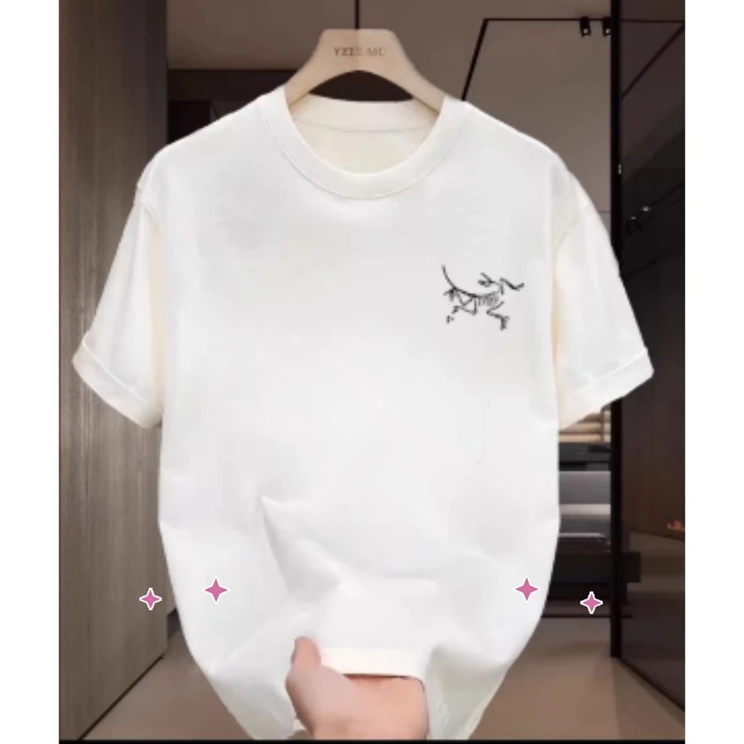 N01传奇2025新款重工刺绣银茑 短袖T恤 男女同款