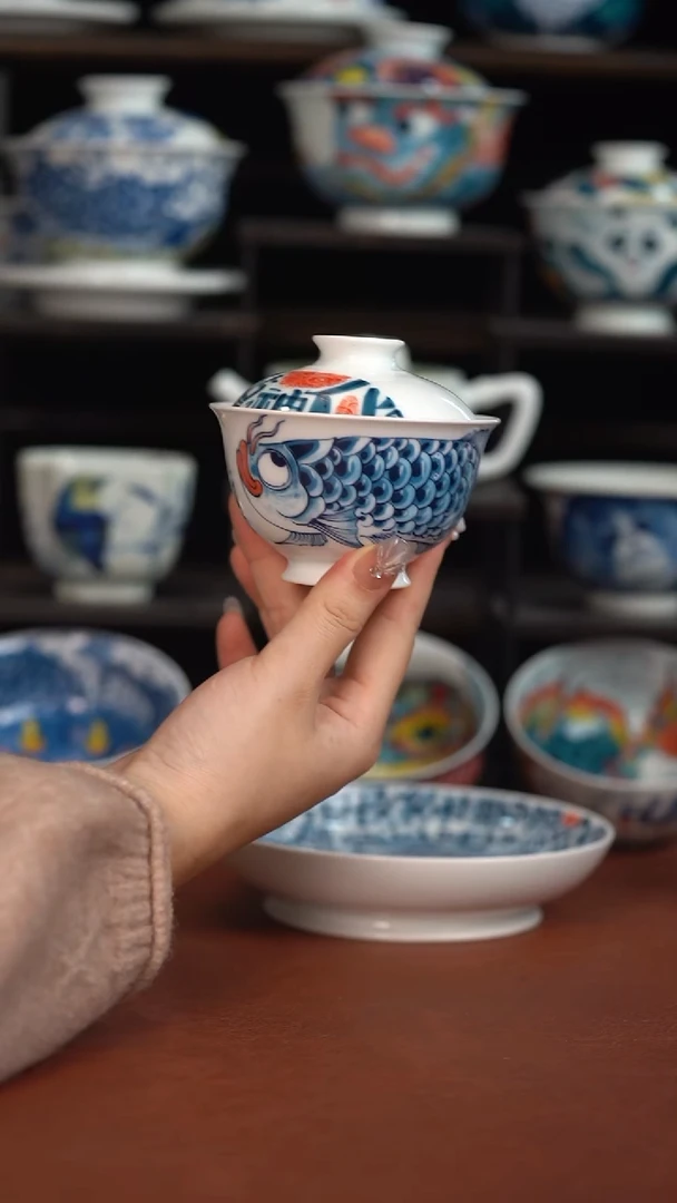 昨明龙鱼盖碗（微瑕福利）