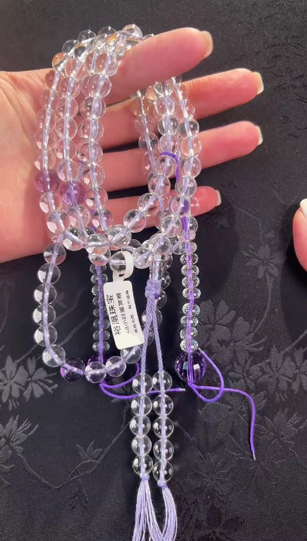 项链未镶嵌水晶水晶108颗项链