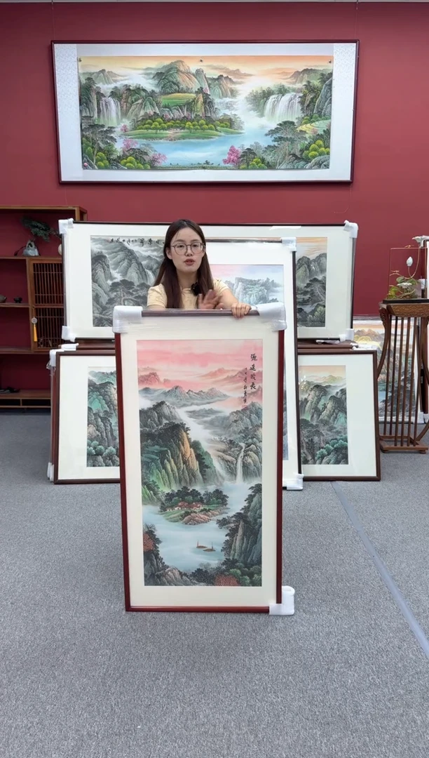 国画手绘   源远流长  125*65