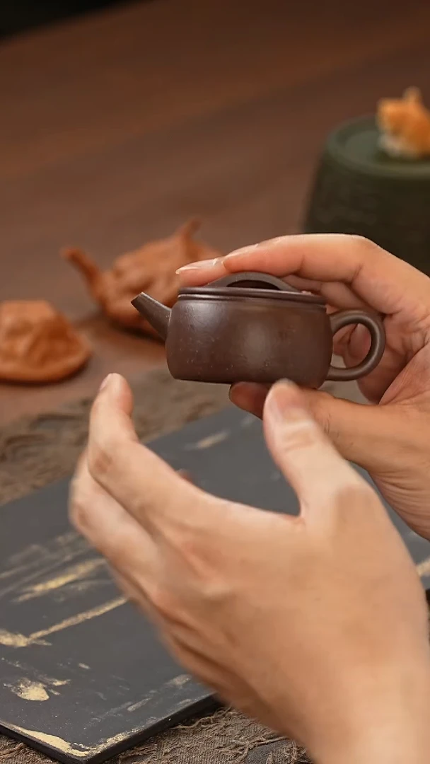 茶壶紫砂小汉瓦天青泥WG