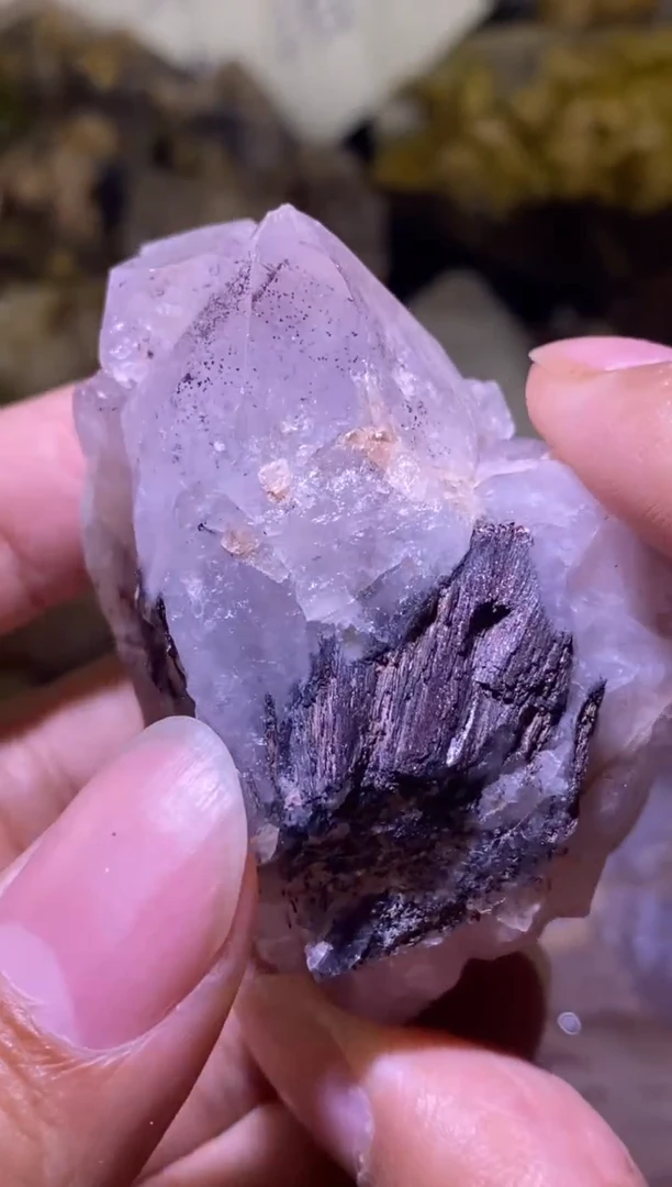 未镶嵌珠宝半成品水晶86号 113克精品钢铁花园水晶金草莓花园水晶