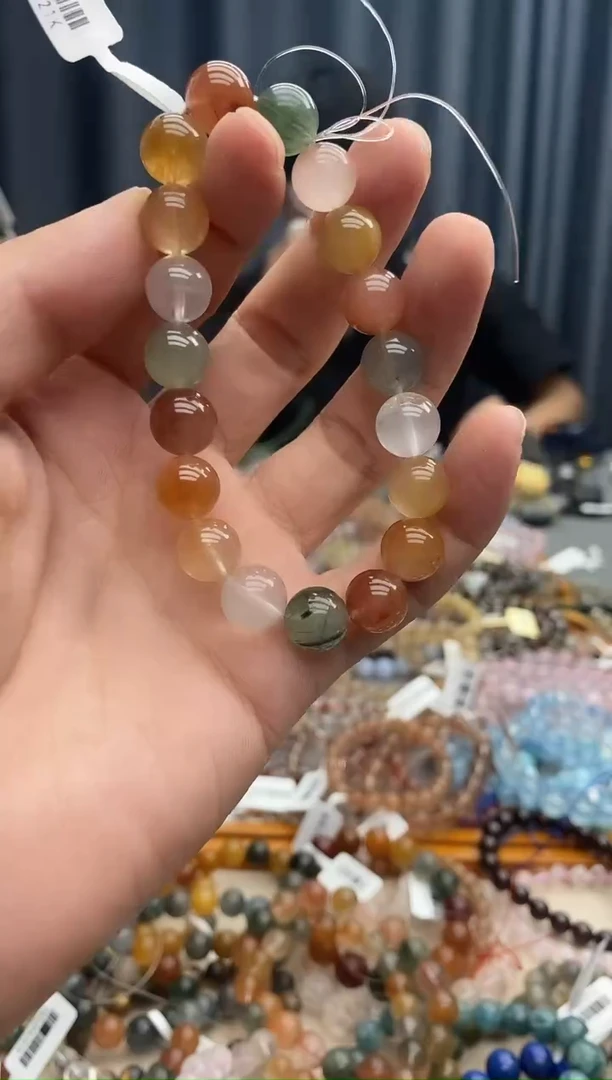 水晶手链未镶嵌张****制彩兔毛