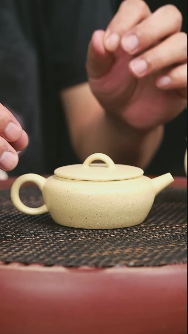 茶壶紫砂本绿大彬诗意150CC