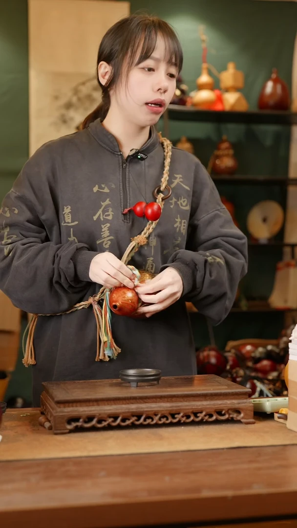 262号精品天然大漆酒葫芦一物一拍~