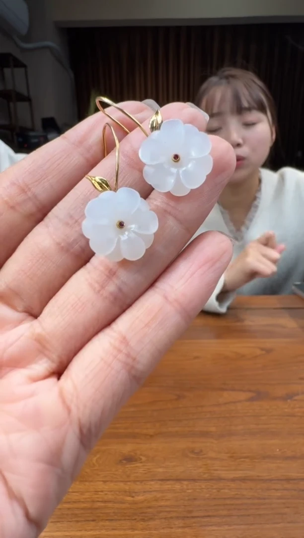 【闪购商品】和田玉5618K金镶嵌1.20李冰