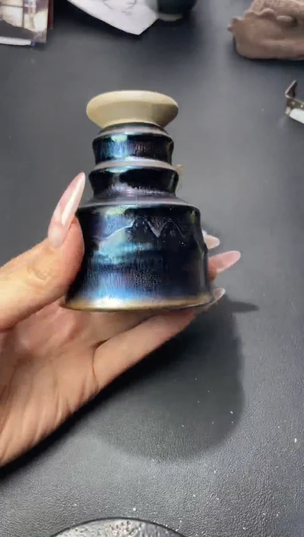 茶盏399（叶紫建盏叶紫